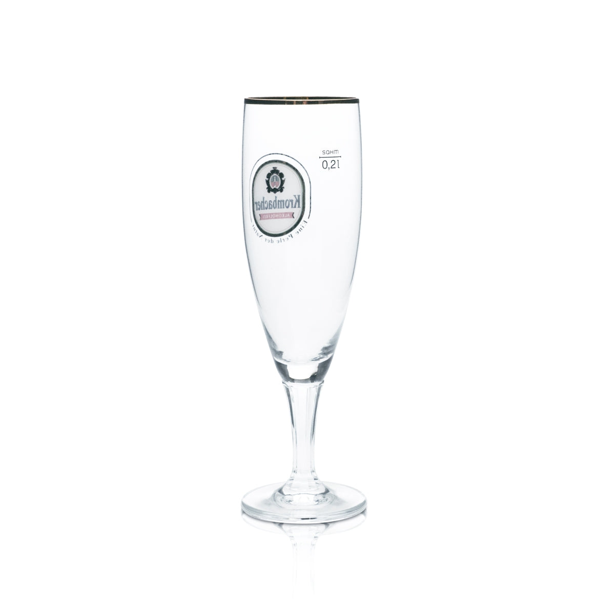 6 bicchieri da birra Krombacher 0,2 l a forma di coppa con bordo dorato, analcolici, bicchieri da bar – Vista 3