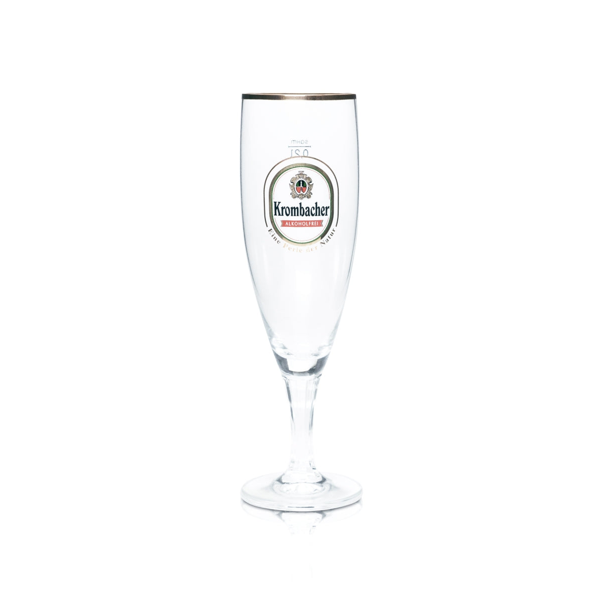 6 bicchieri da birra Krombacher 0,2 l a forma di coppa con bordo dorato, analcolici, bicchieri da bar – Vista 4