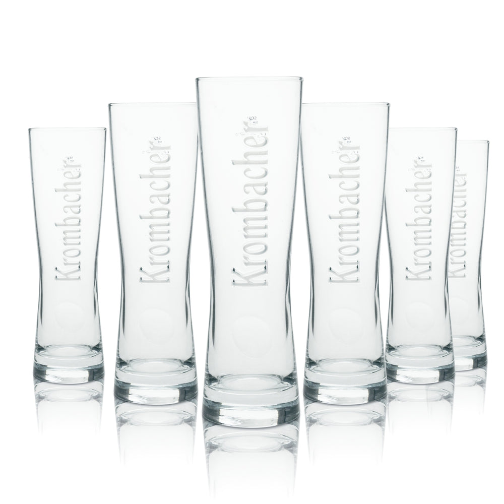 6 bicchieri da birra Krombacher Star Cup 0,4 l Sahm
