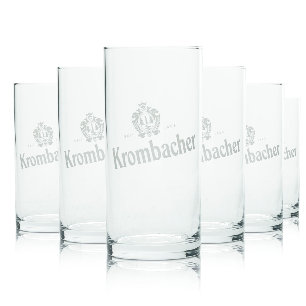 6 bicchieri Krombacher 0,1 l Willy Becher Bicchieri da degustazione Pils Birra Birrificio Bar