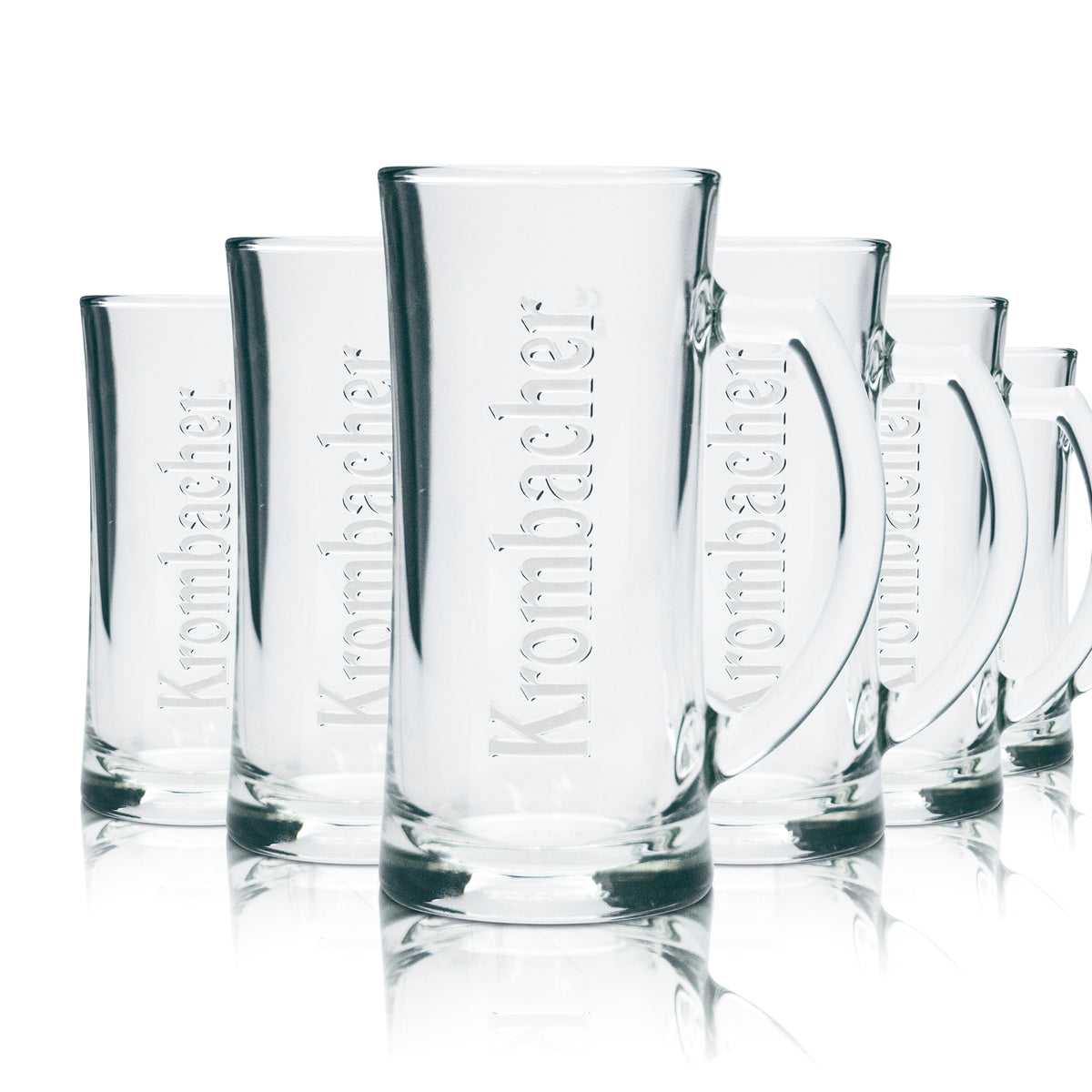 6 bicchieri da birra Krombacher 0,3 l boccale Humpen Seidel con rilievo gastronomico – Vista 4