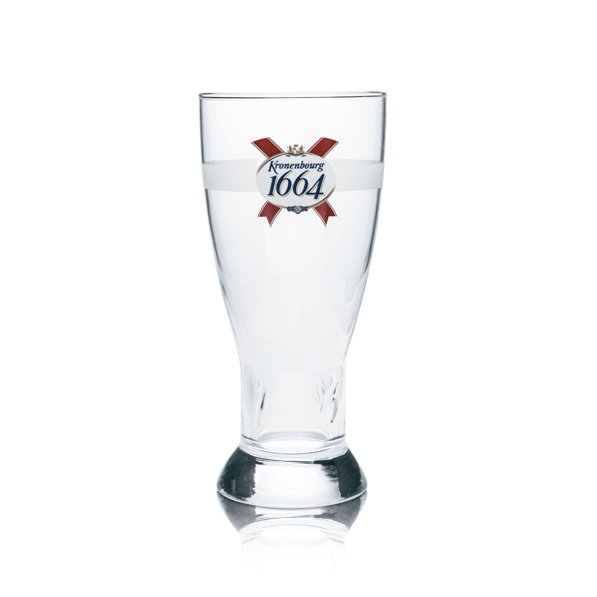 6 bicchieri da birra Kronenbourg 1664 da 0,5 l, forma a calice, Francia, birra chiara lager – Vista 2