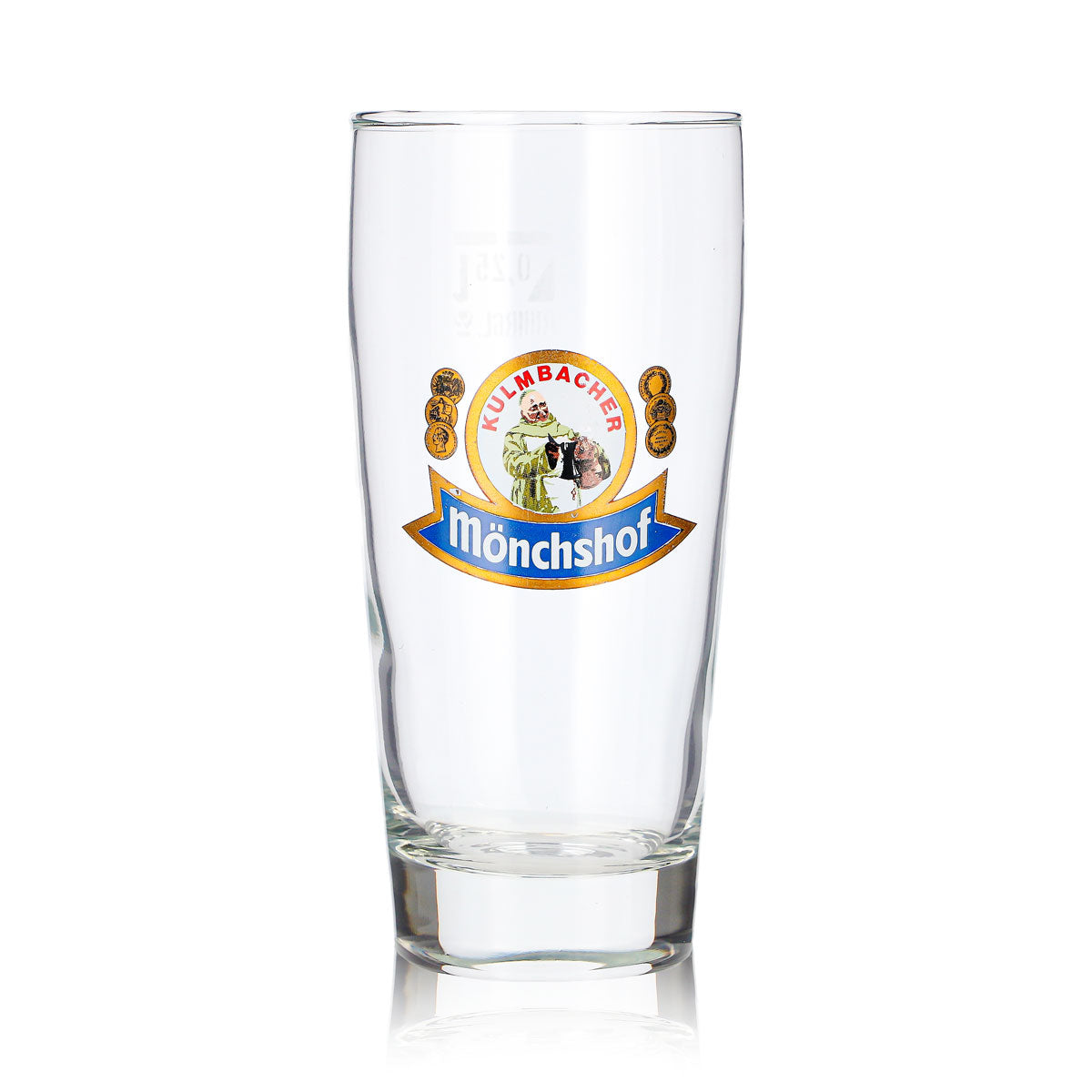 6 bicchieri da birra Kulmbacher Reichelbräu da 0,25 l, modello Mönchshof Ruhrglas (set da 6) – Vista 3