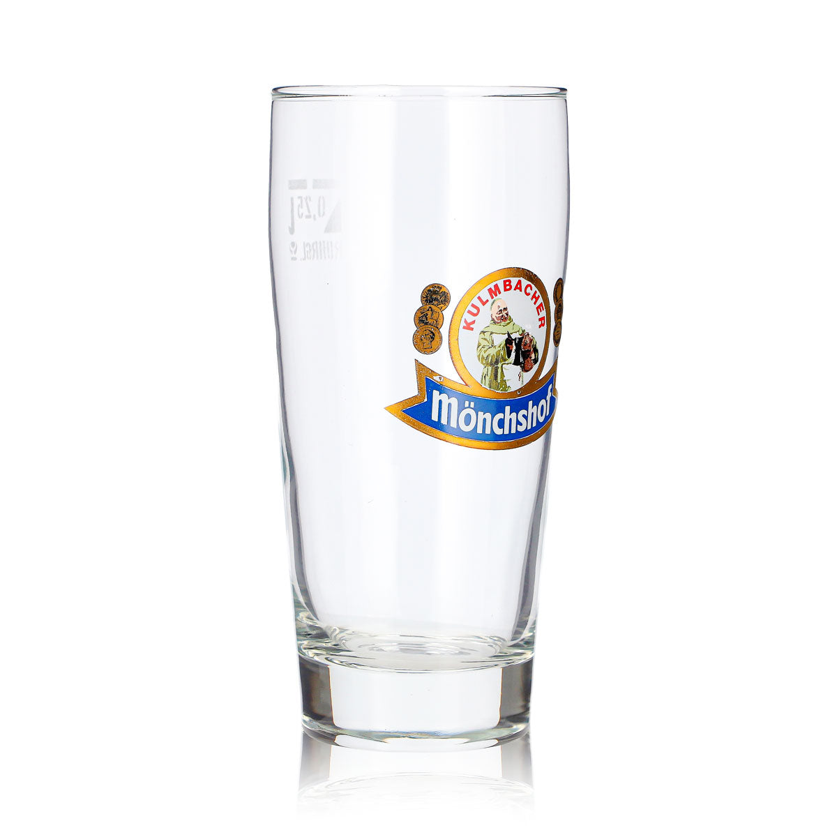 6 bicchieri da birra Kulmbacher Reichelbräu da 0,25 l, modello Mönchshof Ruhrglas (set da 6) – Vista 4