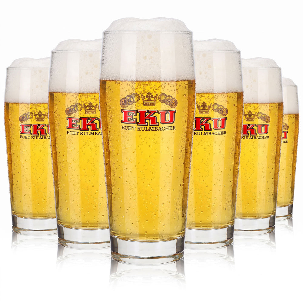 6 bicchieri da birra Kulmbacher Reichelbräu da 0,5 l, set da 6 pezzi (bicchieri e boccali da birra EKU)