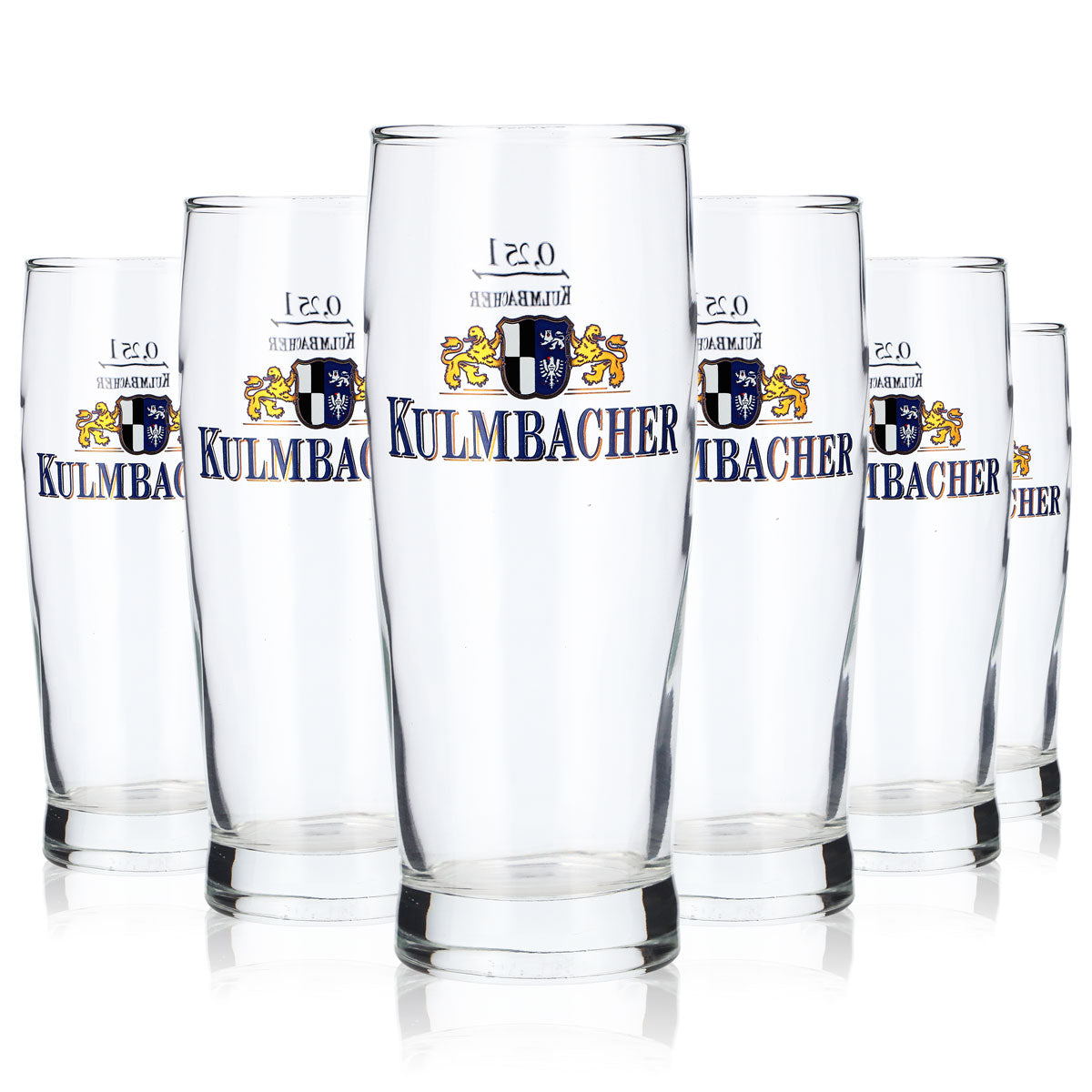 6 bicchieri da birra Kulmbacher Reichelbräu da 0,25 l con manico – Vista 5