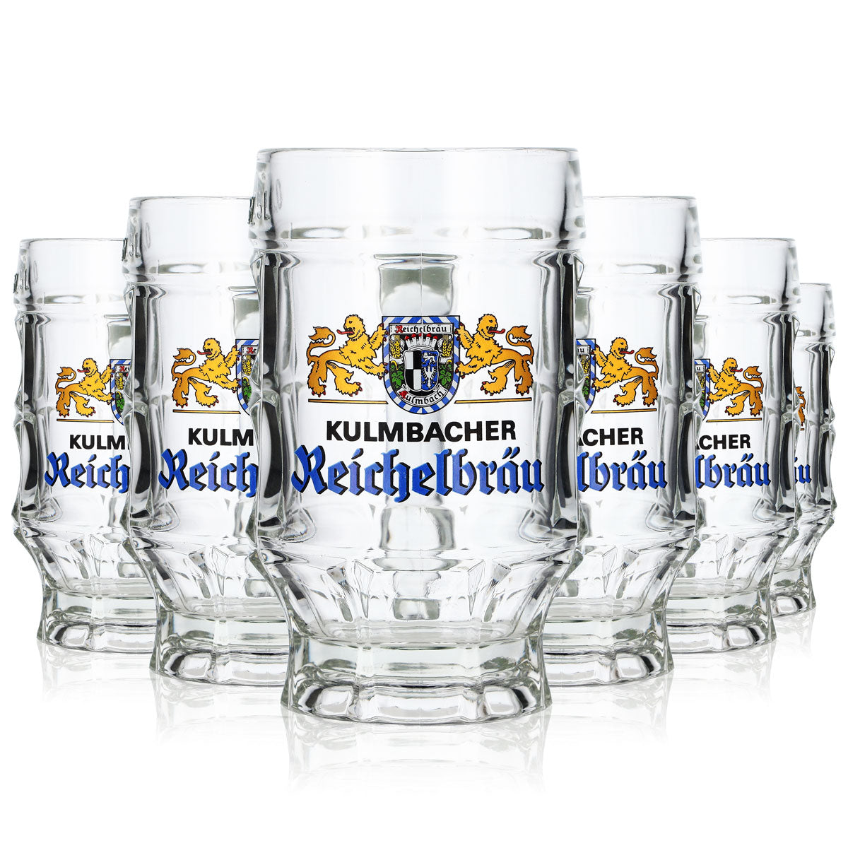 6 bicchieri da birra Kulmbacher Reichelbräu Bier Glas Bierseidel Humpen 0,25 l – Vista 7