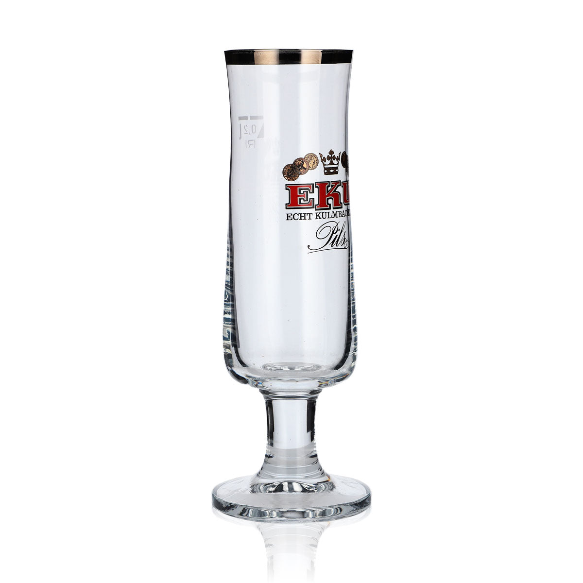 6 bicchieri da birra Kulmbacher Reichelbräu 0,2 l, design a forma di coppa, set di bicchieri EKU Pils Brauerei – Vista 3