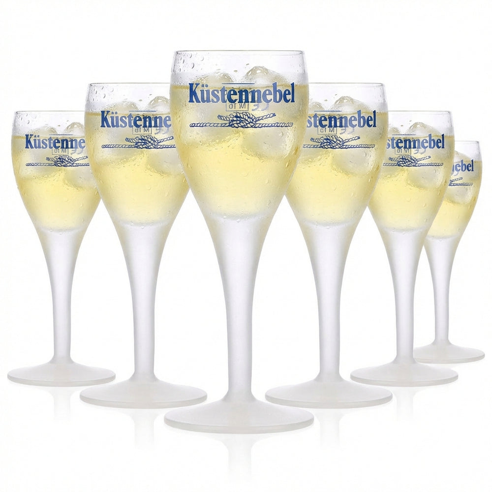 6 bicchieri da liquore Küstennebel con anice stellato Bicchiere a calice Bicchierino da liquore semi-satinato