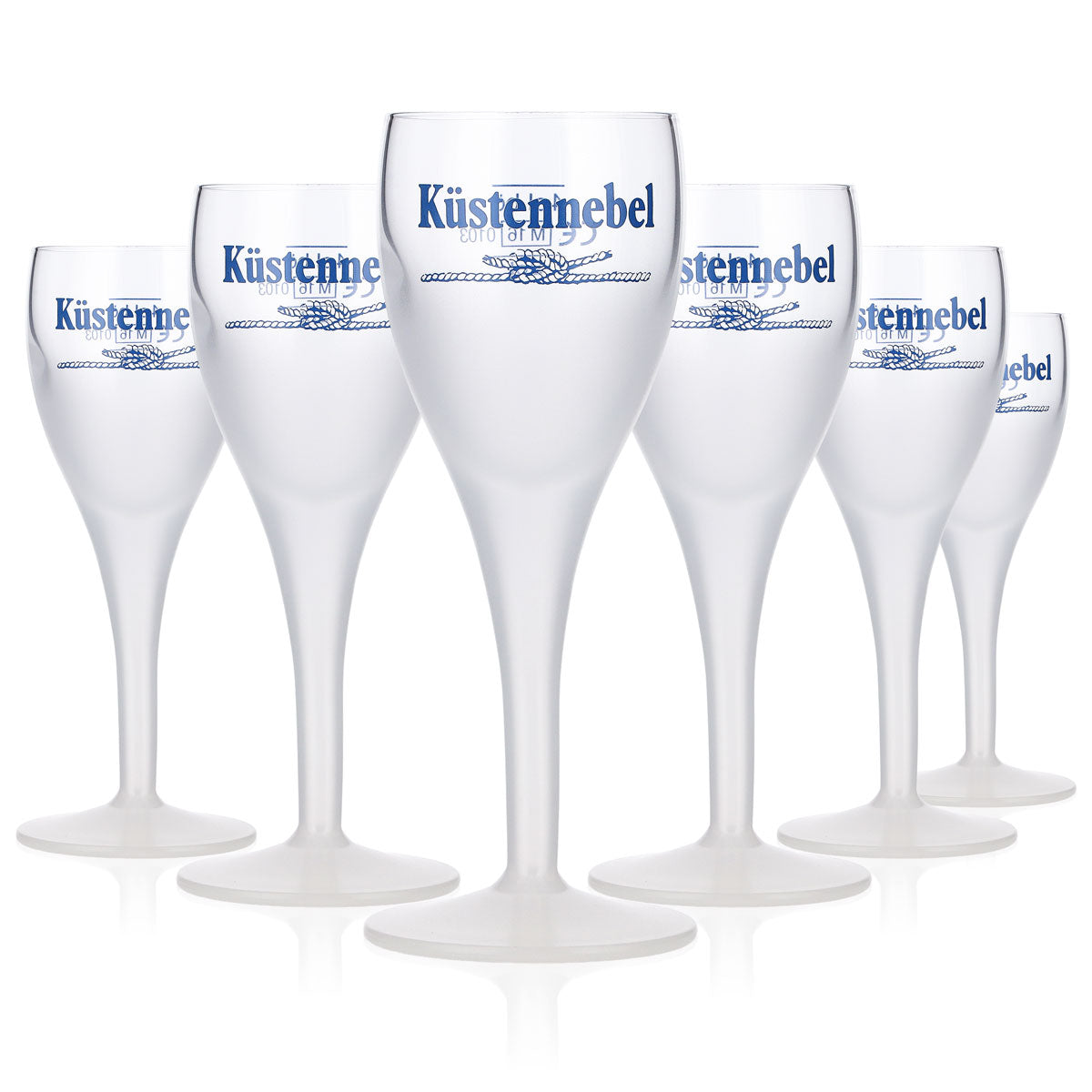 6 bicchieri da liquore Küstennebel con anice stellato Bicchiere a calice Bicchierino da liquore semi-satinato – Vista 4