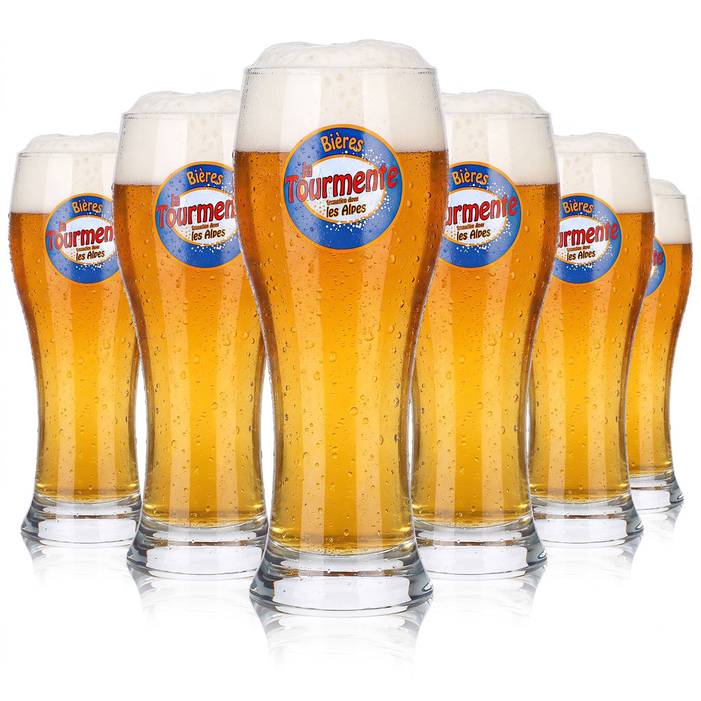 6 bicchieri da birra La Tourmente da 0,25 l, bicchieri da birra di frumento Durobor Brasserie (set da 6)