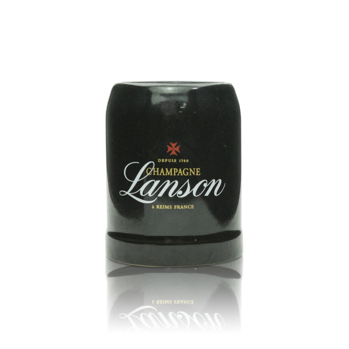 6 bicchieri da champagne Lanson in ceramica nera, piccoli – Vista 2