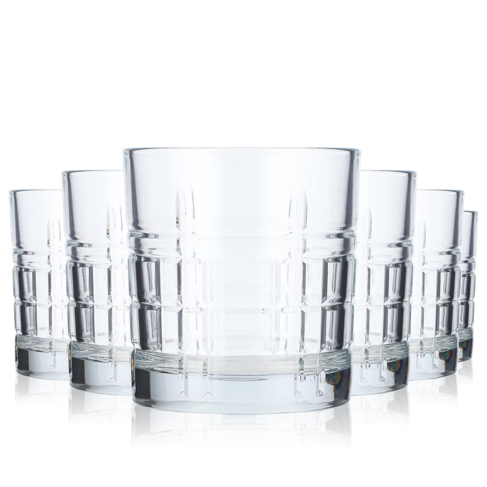 6 bicchieri da acqua LAV Wasser Glas Tumbler 0,3 l con rilievo