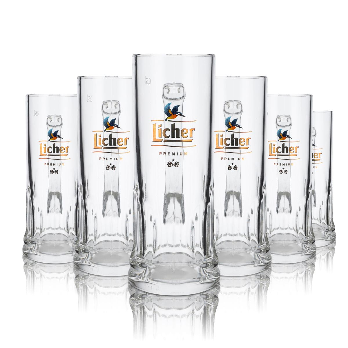 6 bicchieri da birra Licher da 0,5 l Bicchieri da birra Krug Bicchieri da birra Humpen Bicchieri da birra esclusivi Seidel Vogel