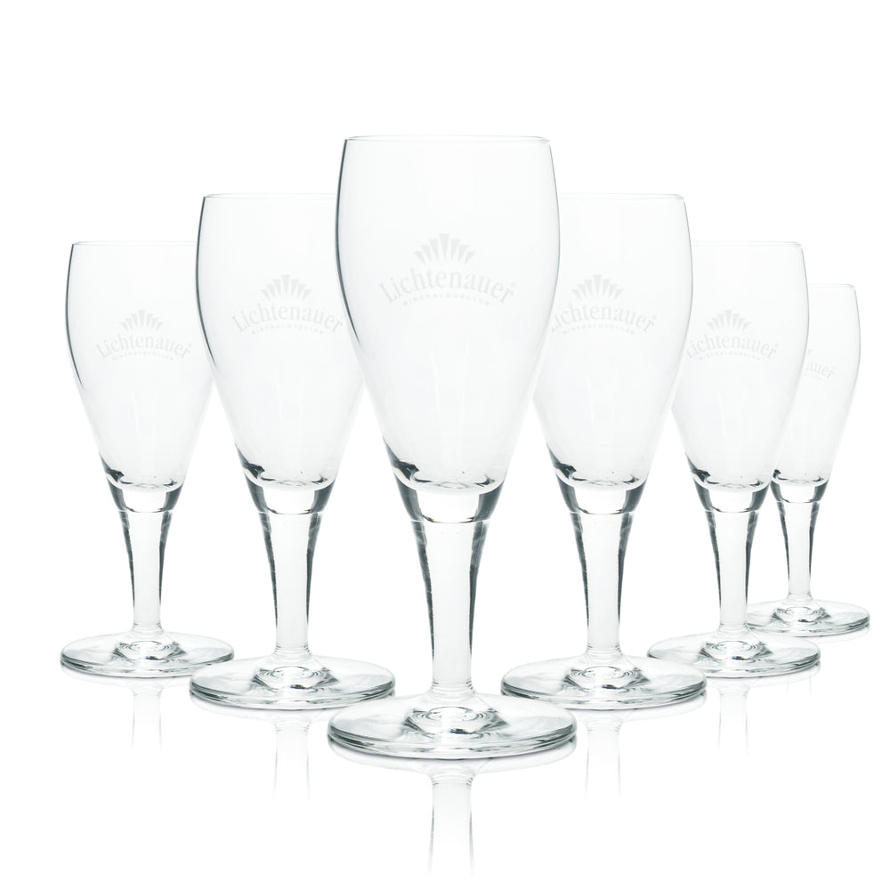 6 bicchieri da acqua Lichtenauer Tulipano 0,1 l, bicchieri minerali da ristorazione, coppa, ristorante