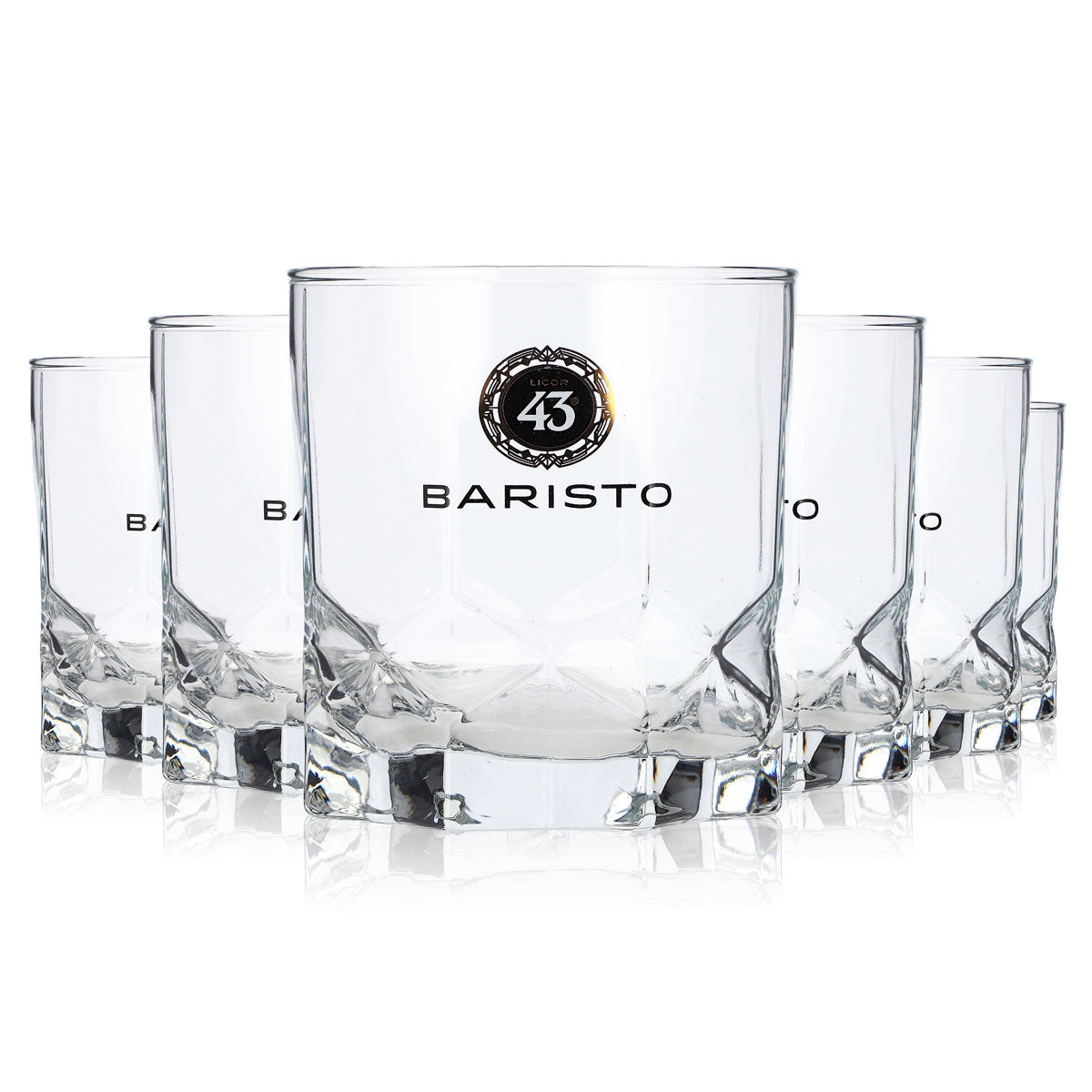 6 bicchieri da liquore Licor 43 da 0,33 l, Tumbler Baristo Future, bicchieri da whisky Lowball (set da 6)