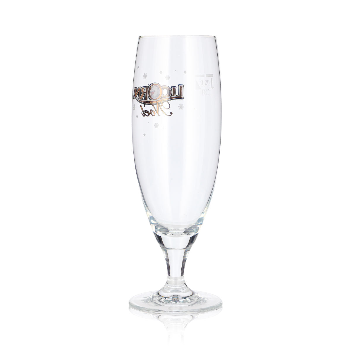 6 bicchieri da birra Licorne Noel da 0,25 l, a forma di coppa, con logo Noel e fiocco di neve (set da 6) – Vista 5