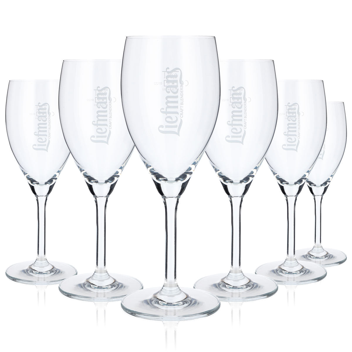 6 bicchieri da birra Liefmans da 0,25 l con logo bianco verticale – Vista 5