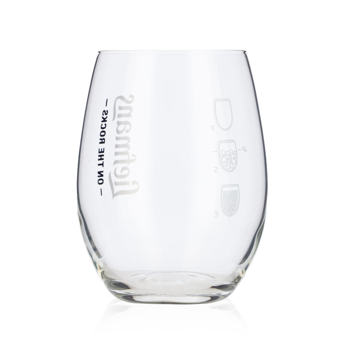 6 bicchieri da birra Liefmans 0,43 l tumbler bombato  logo verticale On the Rocks – Vista 4