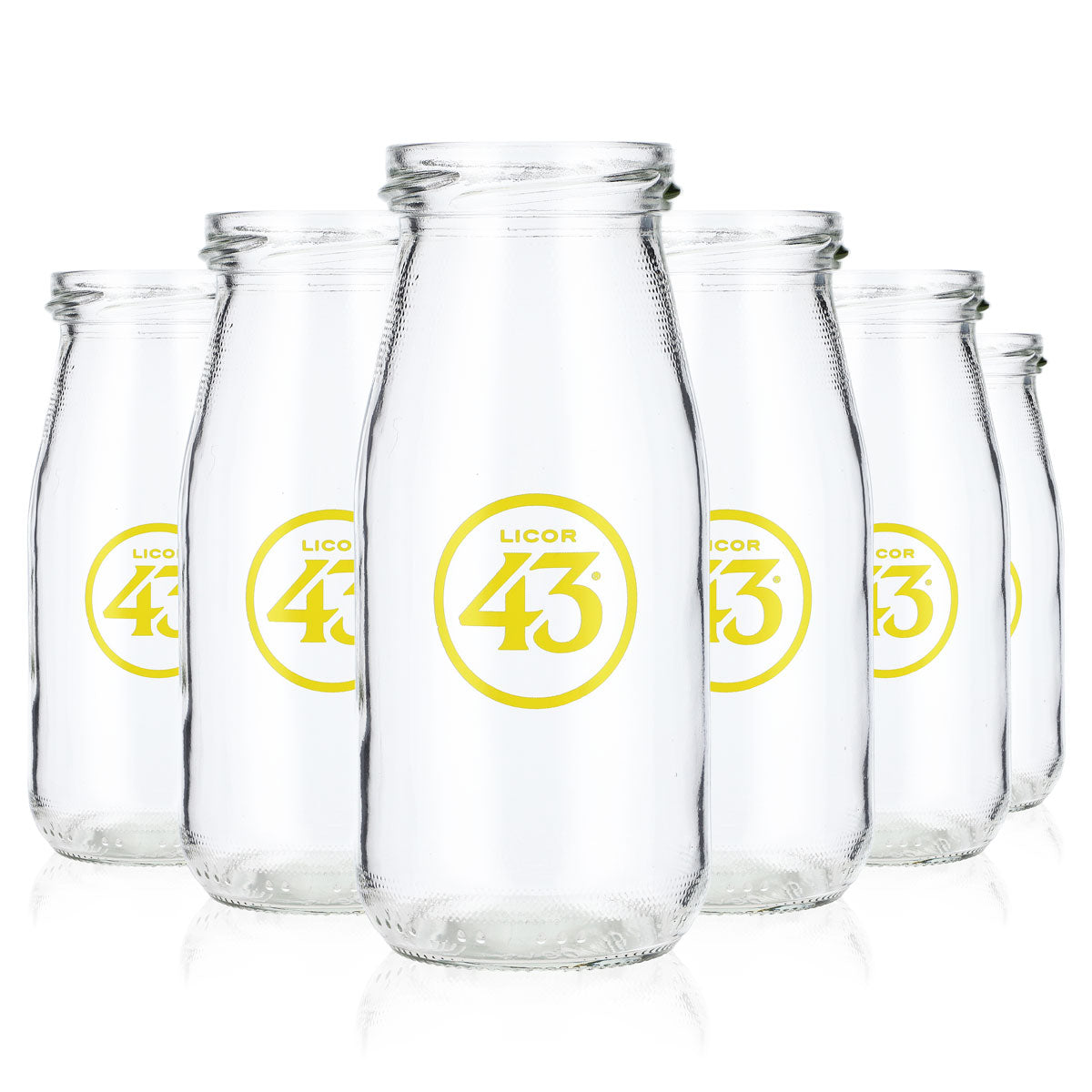 6 bicchieri da liquore 43 Liquore Bicchieri 0,28 l Bicchiere da bottiglia Bicchiere a forma di vaso Bottiglia