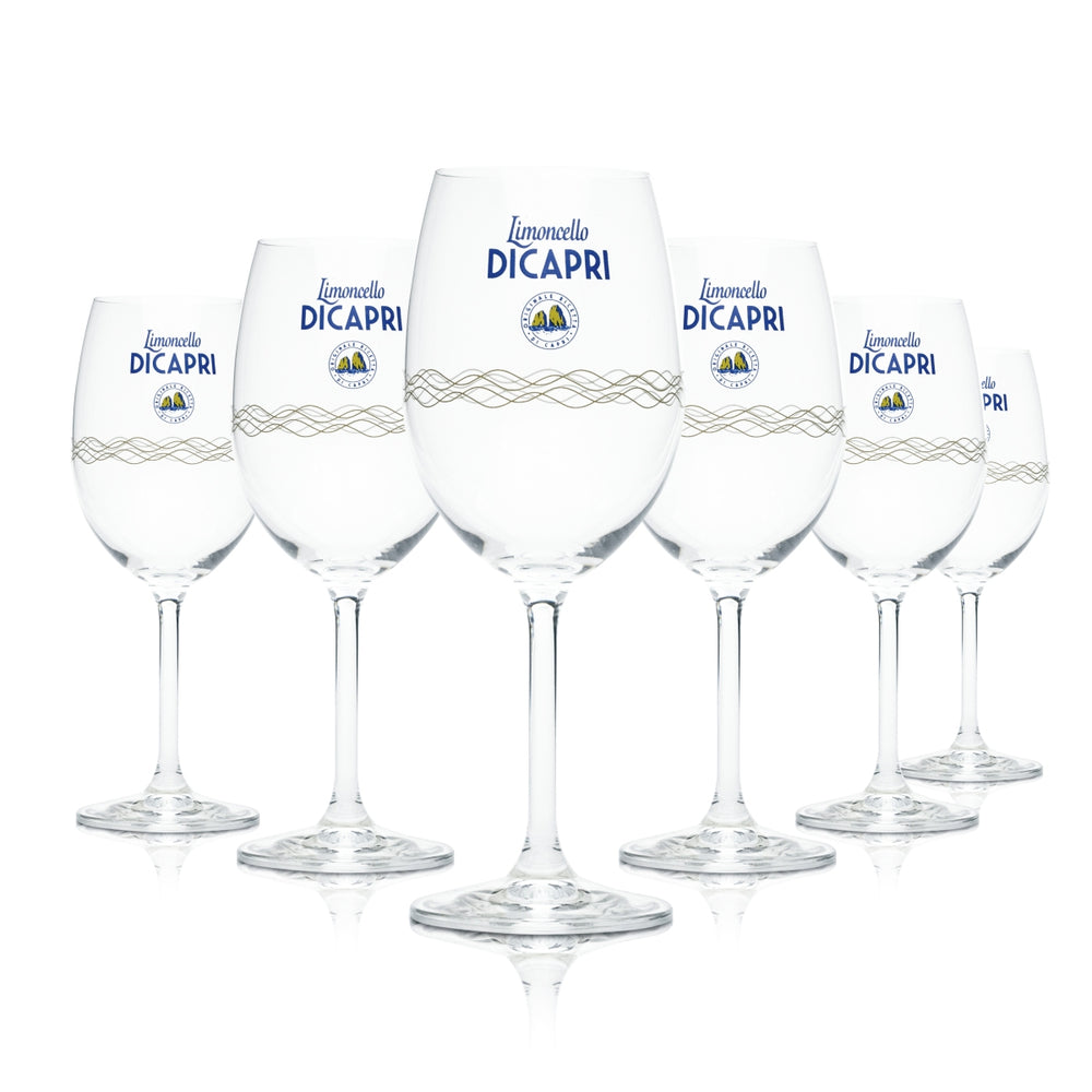 6 bicchieri da limoncello Di Capri 0,35 l calice bicchieri da vino tonic spritz aperitivo