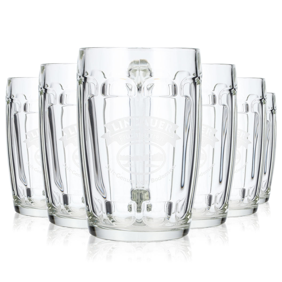 6 bicchieri da succo Lindauer da 0,5 l, modello Krug Kontur Rastal (set da 6)