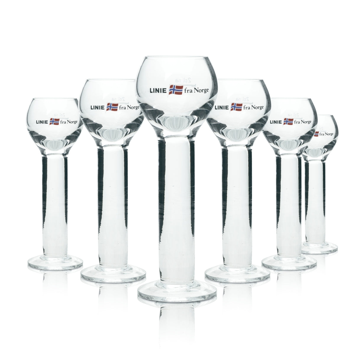 6 bicchieri da acquavite Linea Aquavit fra Norge 2 cl Rastal Bicchieri da grappa Bicchieri da shot Pokal