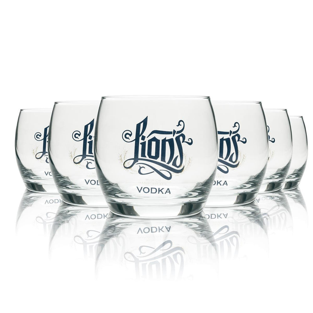 6 bicchieri tumbler Lions Vodka