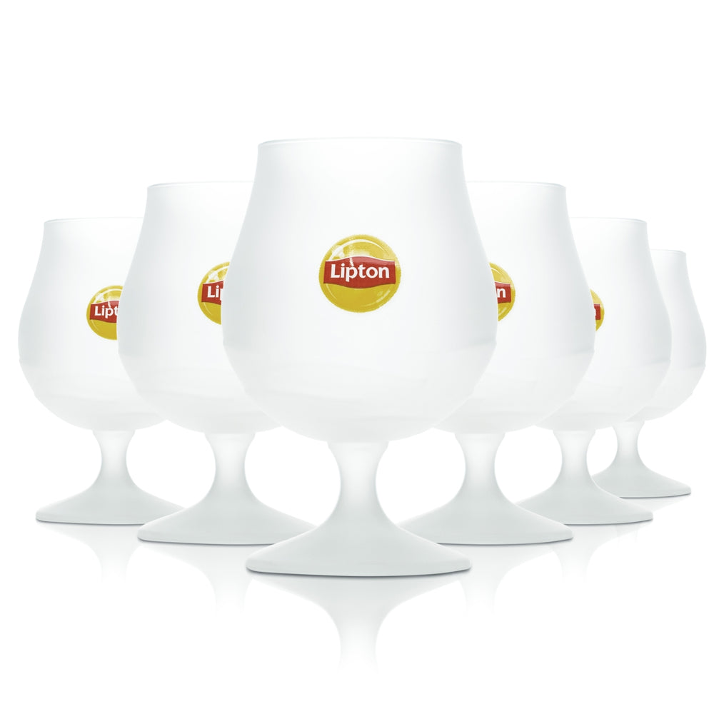 6 bicchieri da cocktail Lipton Ice Tea 0,3 l, forma tulipano, calice, ghiaccio, per long drink