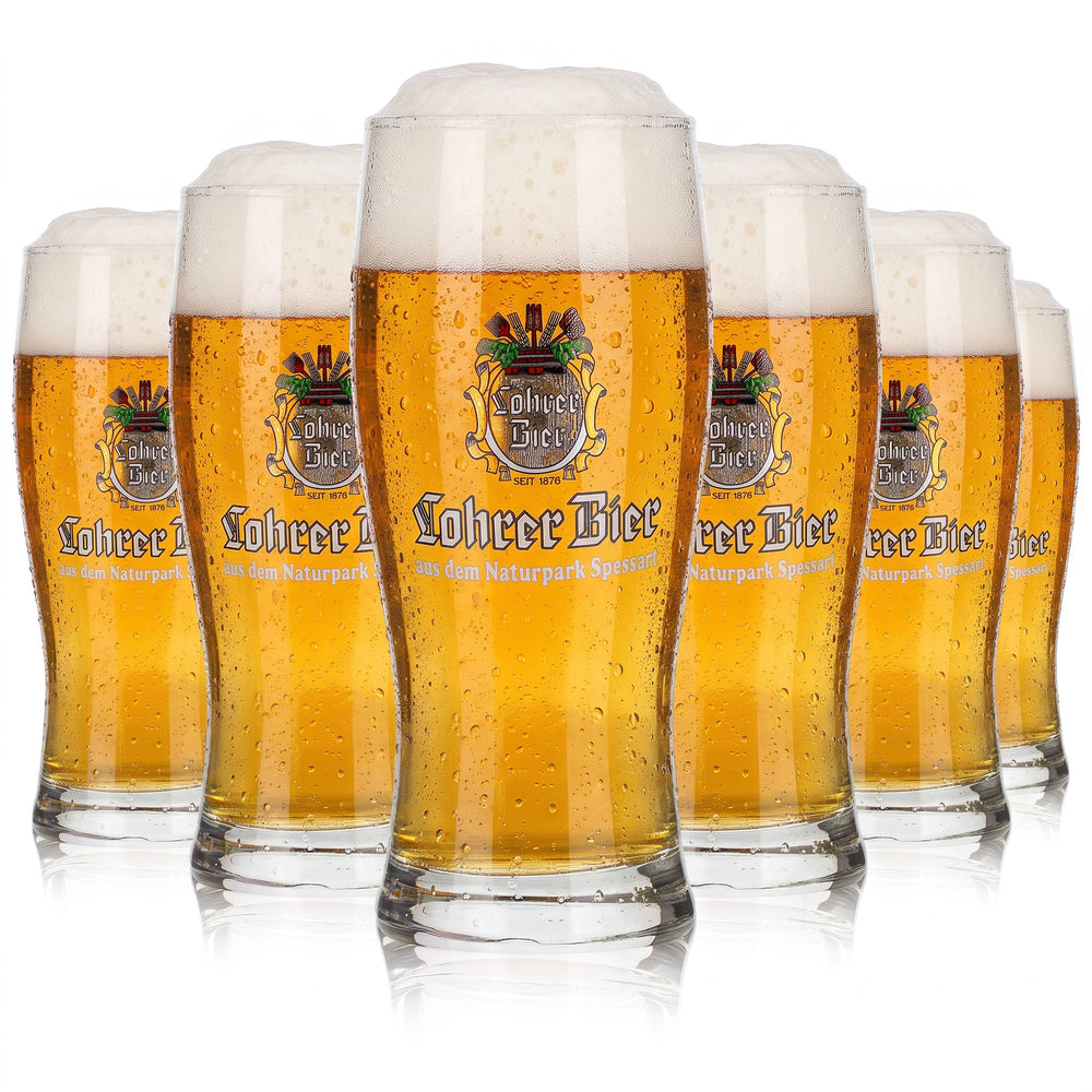 6 bicchieri da birra Lohrer da 0,2 l del Parco Naturale dello Spessart Vera (set da 6)