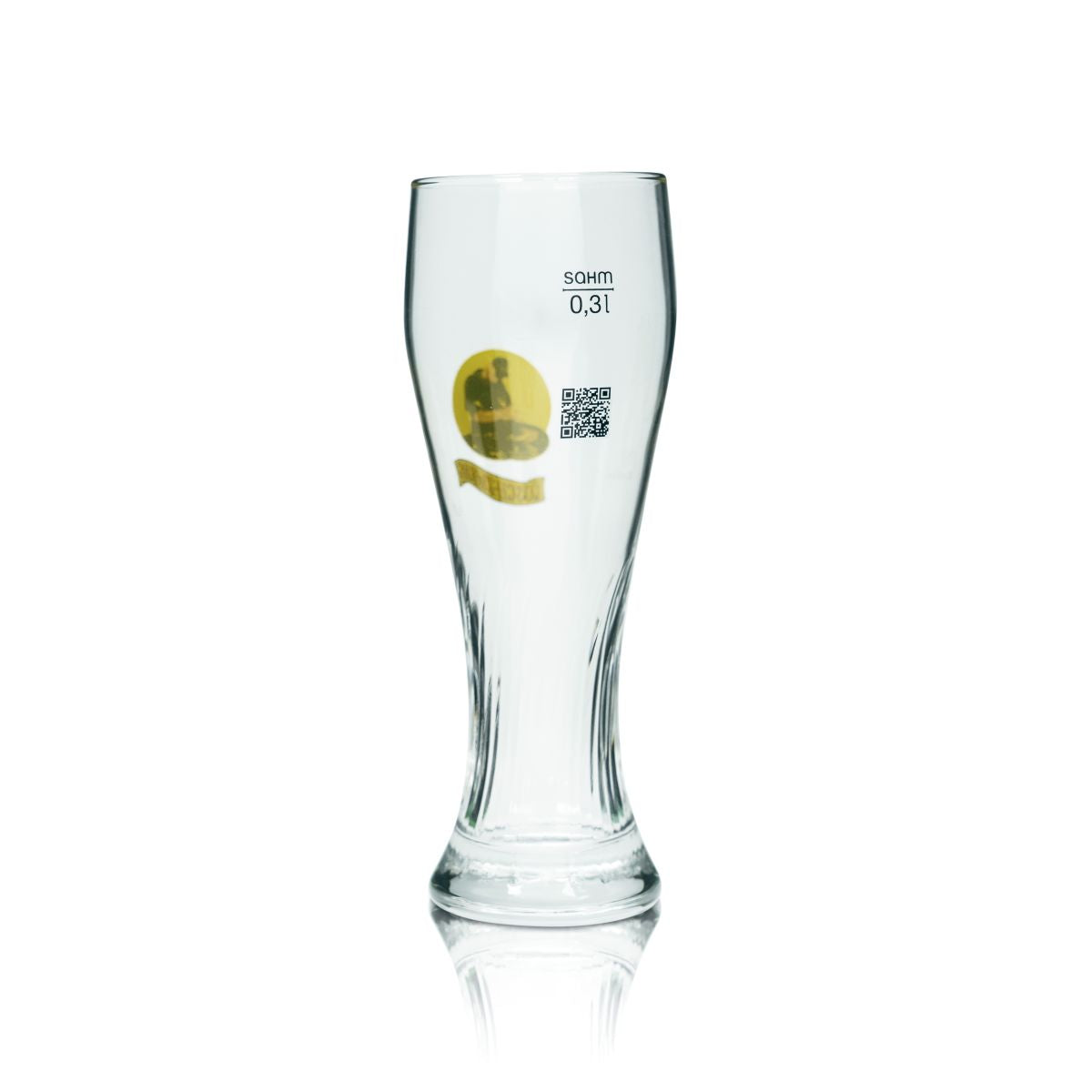 6 bicchieri da birra bianca Löschzwerg da 0,3 l Contorno Bicchieri da birra Hefeweizen Birrificio Gastro Calibrati – Vista 3
