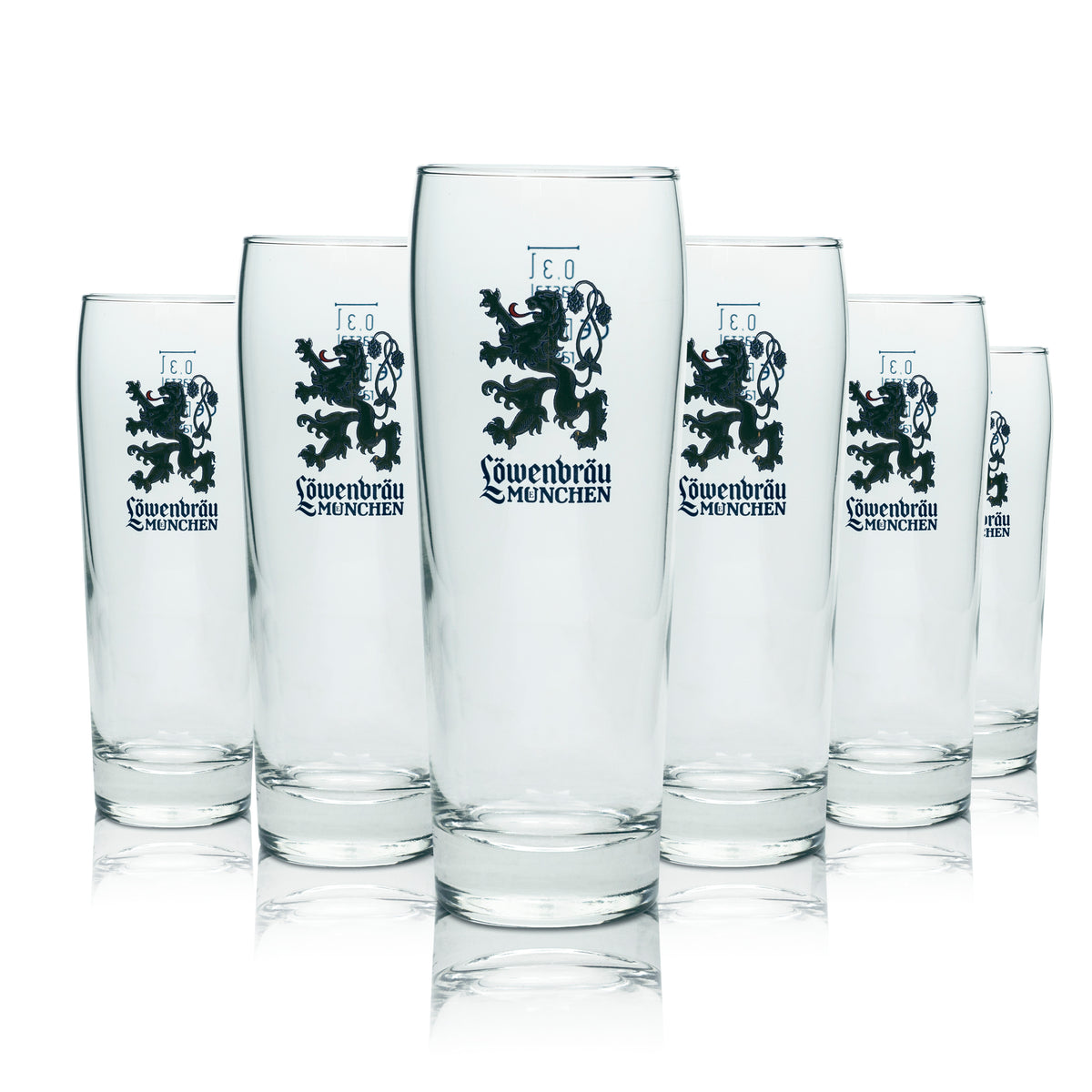 6 bicchieri da birra Löwenbräu da 0,3 l Nuovo logo! Bicchieri Willi Cup Beer Helles Bar – Vista 4