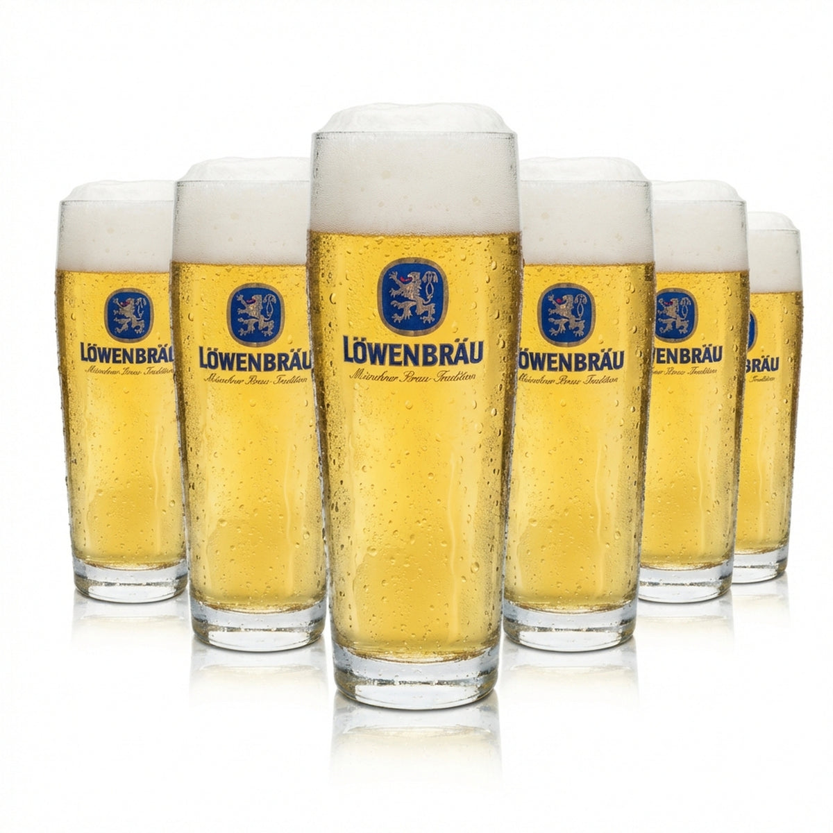 6 bicchieri da birra Löwenbräu 0,4 l Willi Becher Rastal