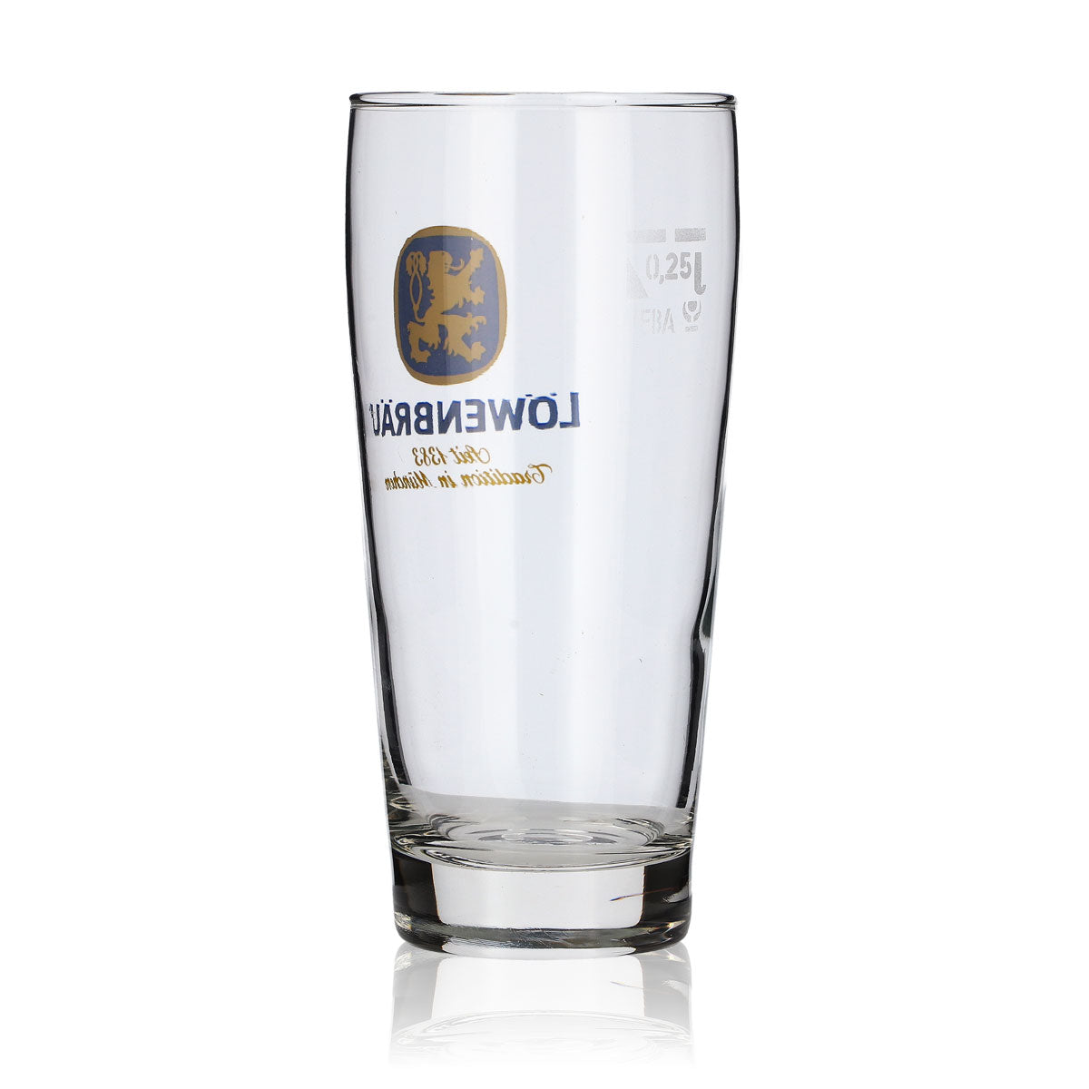 6 bicchieri Löwenbräu da 0,25 l Set di bicchieri da birra Willibecher Birra chiara Birrificio Baviera Gastronomia – Vista 4