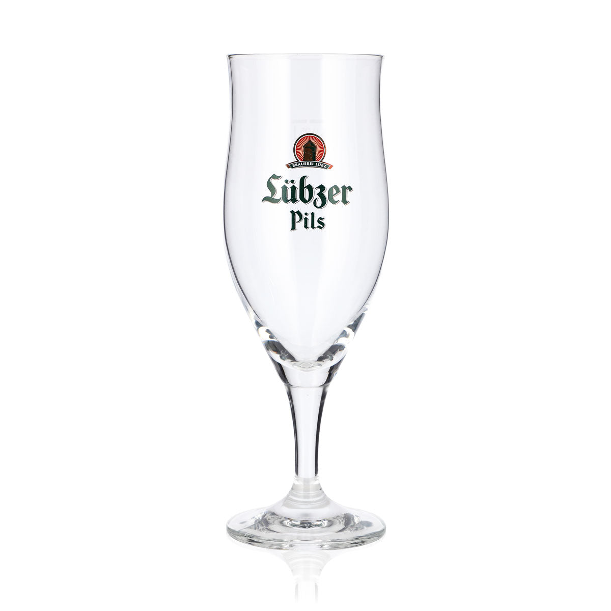6 bicchieri da birra Lübzer da 0,25 l, a forma di tulipano, con logo verde Ritzenhoff – Vista 2