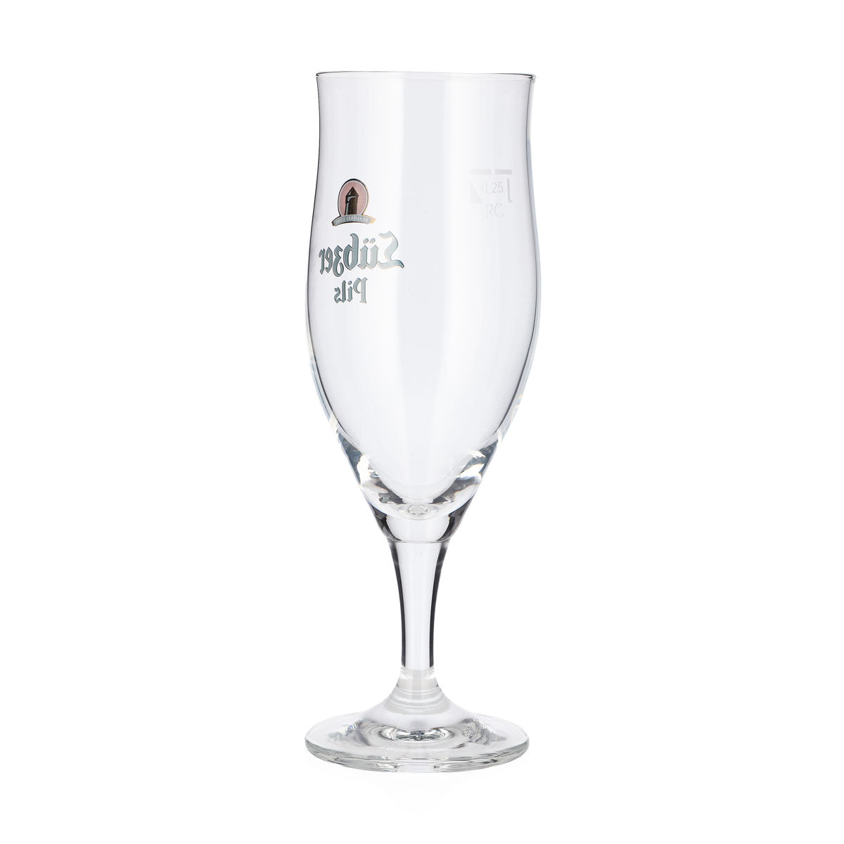 6 bicchieri da birra Lübzer da 0,25 l, a forma di tulipano, con logo verde Ritzenhoff – Vista 4
