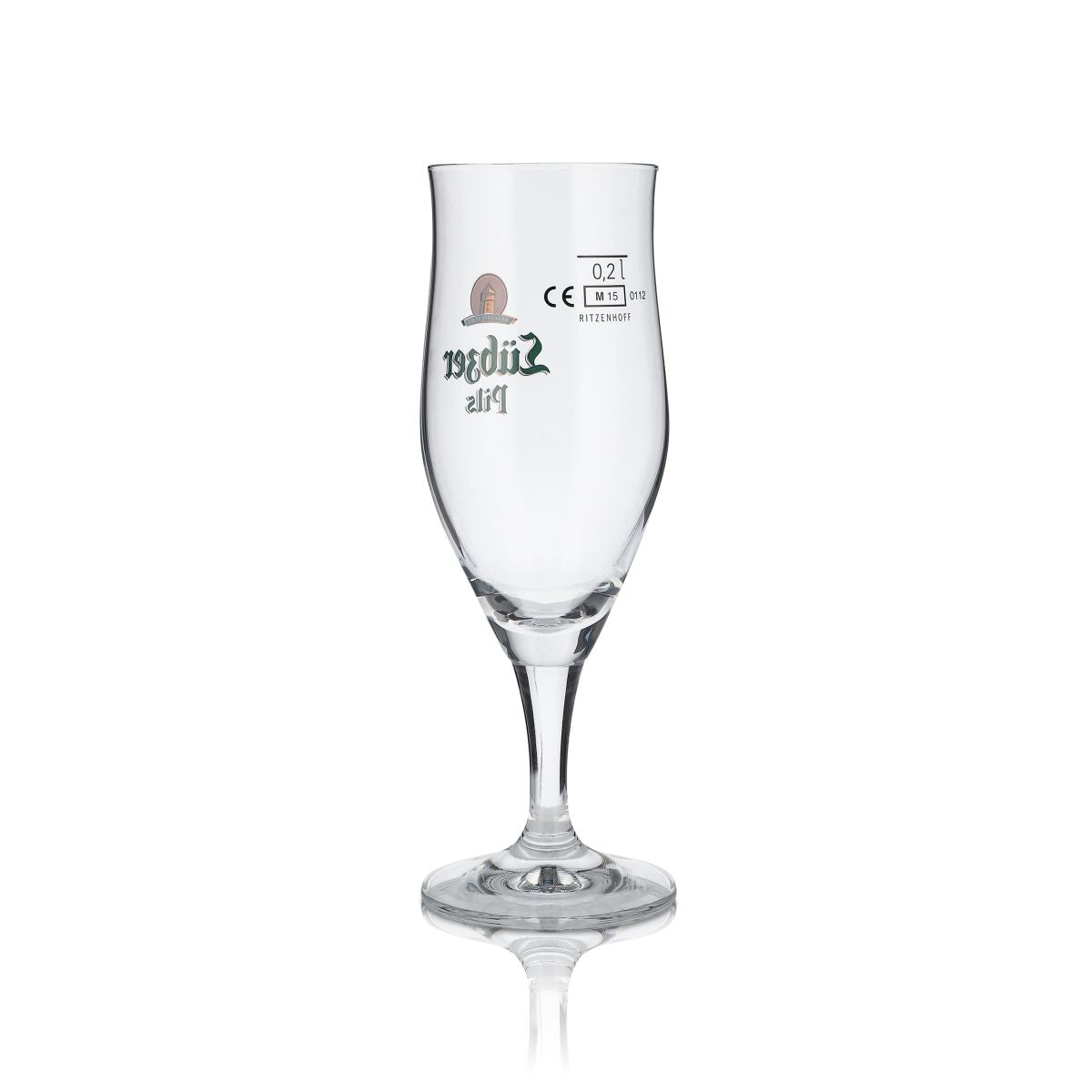 6 bicchieri Lübzer da 0,2 l Bicchieri da birra a calice Set esclusivo di bicchieri da birra Birrificio – Vista 3