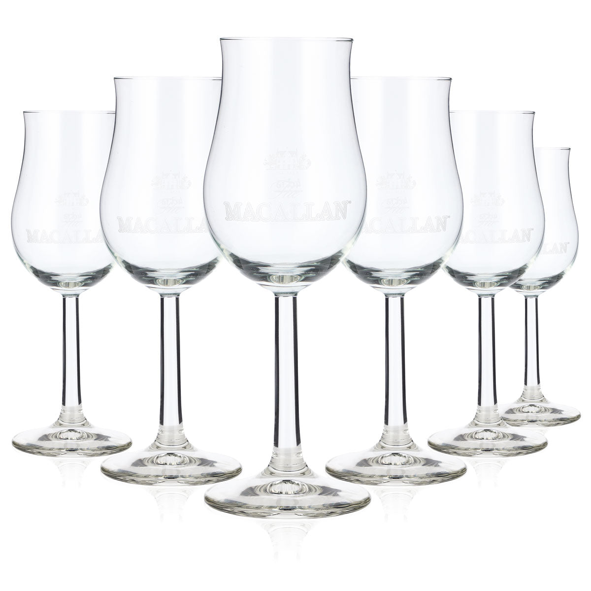 6 bicchieri da whisky Macallan per degustazione da 2 cl/4 cl, calice Bugatti (set da 6)
