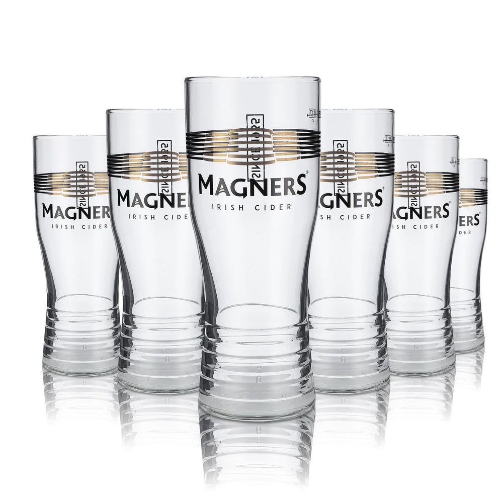 6 bicchieri da sidro Magners Bicchieri da sidro irlandese da pinta "Win Magners" 0,5 l