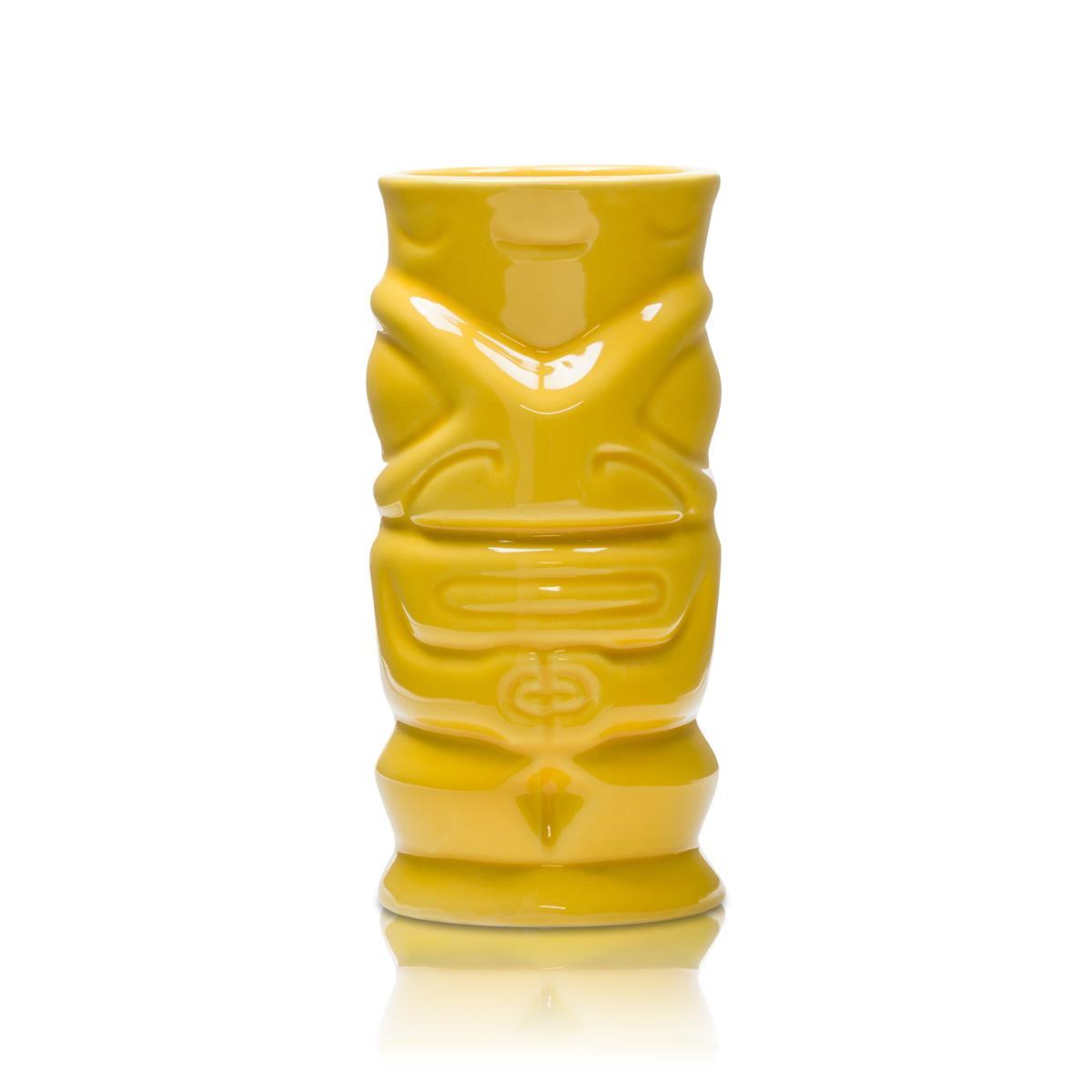 6 bicchieri da rum Mahiki in ceramica gialla – Vista 2