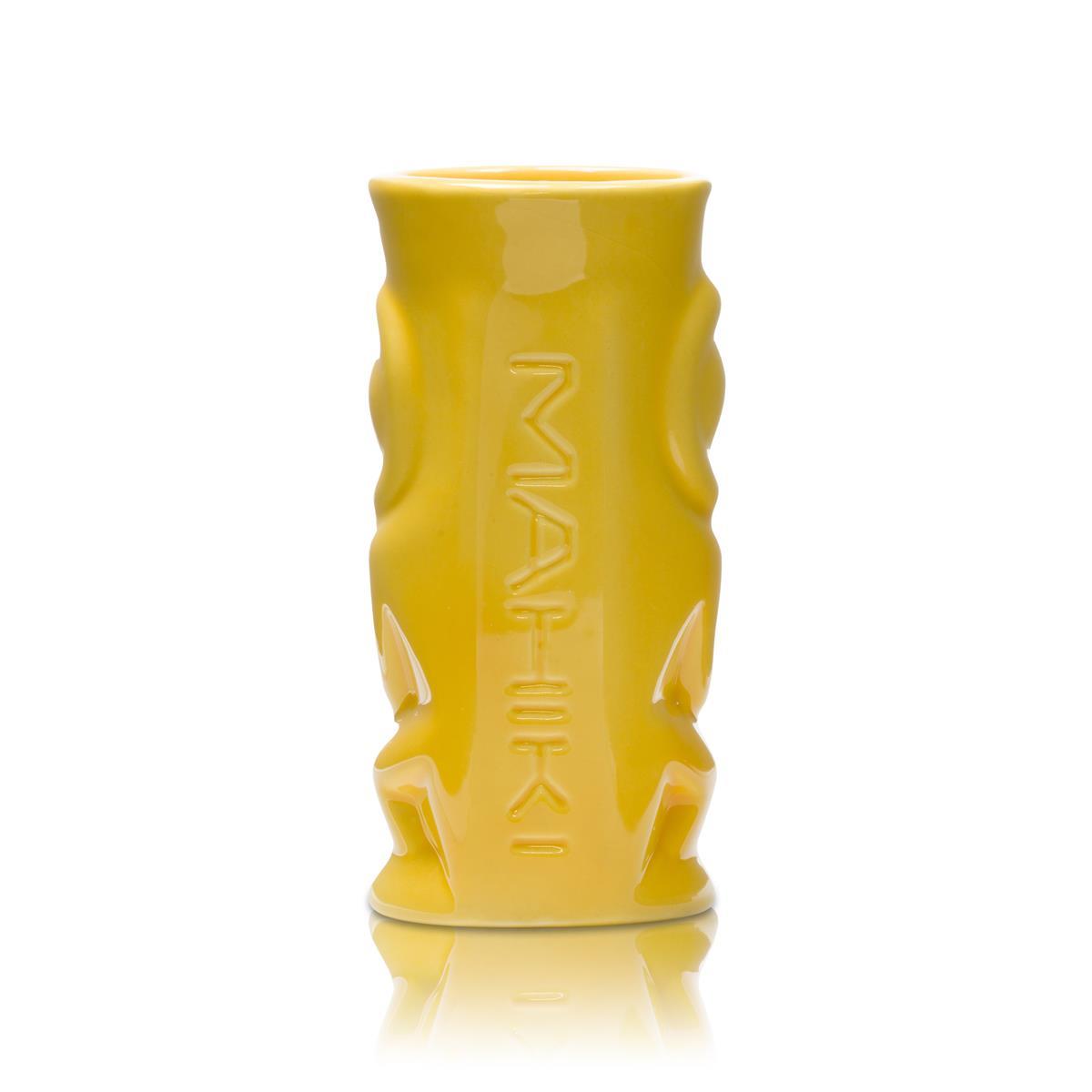 6 bicchieri da rum Mahiki in ceramica gialla – Vista 3