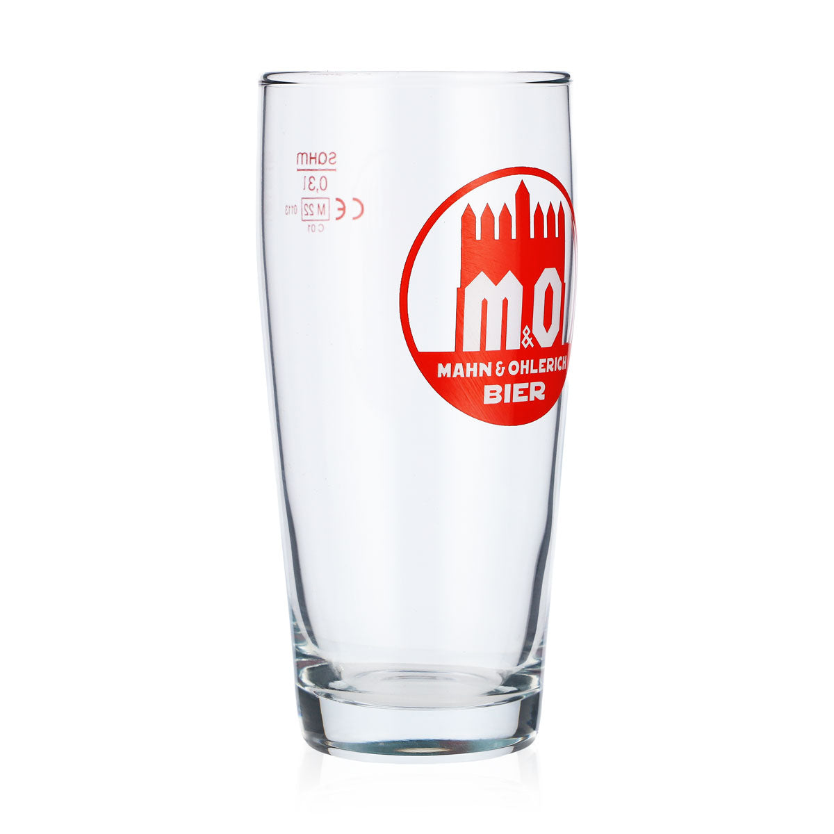 6 bicchieri da birra Mahn & Ohlerich 0,3 l con logo Willi-Becher in arancione Sahm – Vista 3