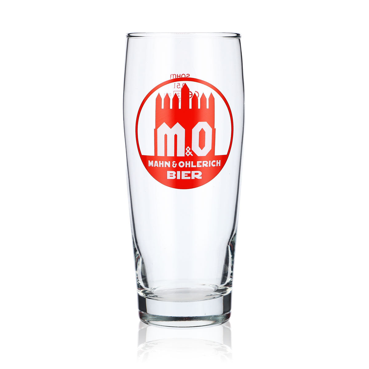 6 bicchieri da birra Mahn & Ohlerich da 0,5 l con logo Willi-Becher in arancione Sahm – Vista 2