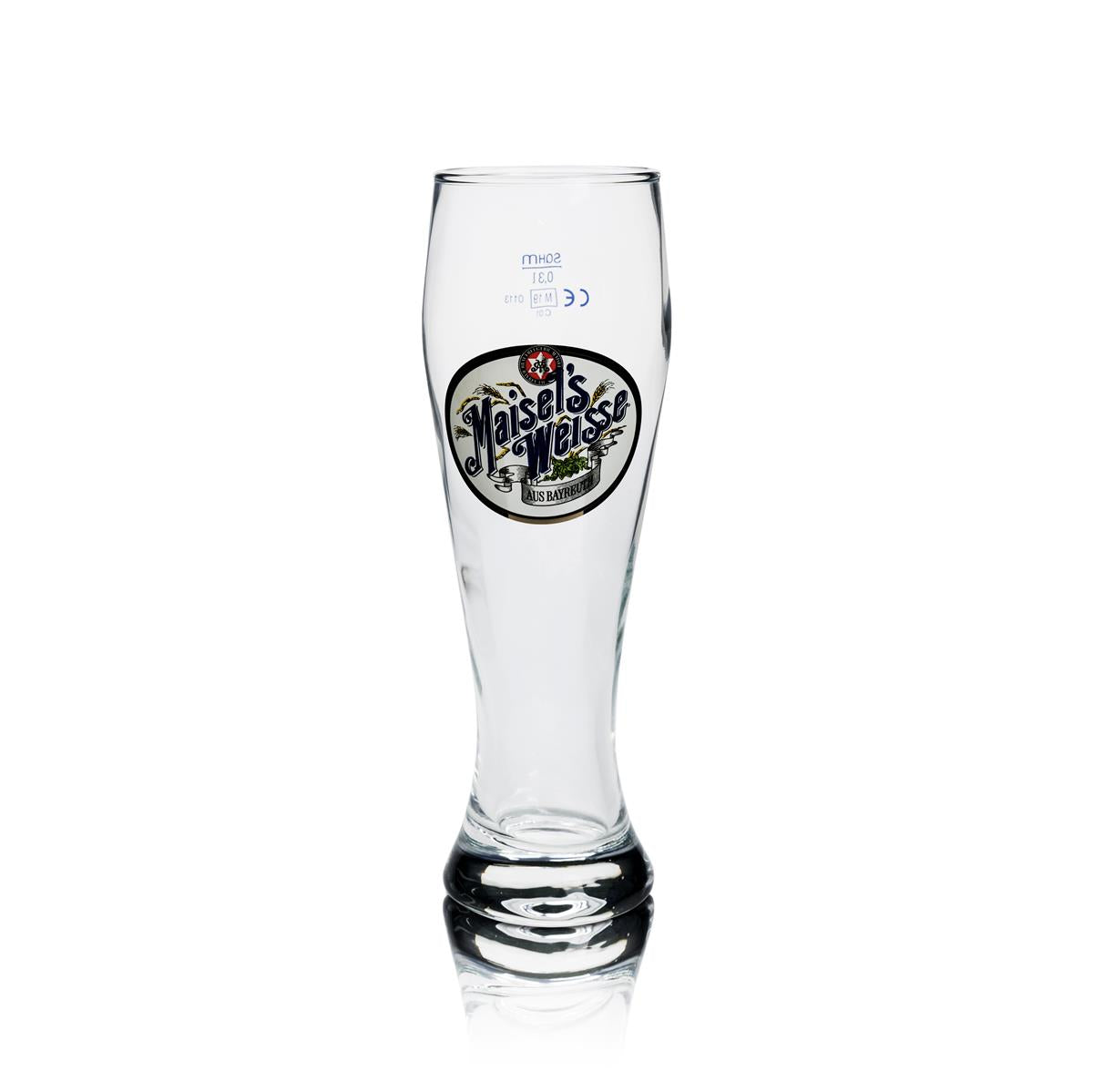 6 bicchieri da birra Maisels Weisse Weißbier 0,3 l Hefe Kristall Weizen Gastro calibrati – Vista 3