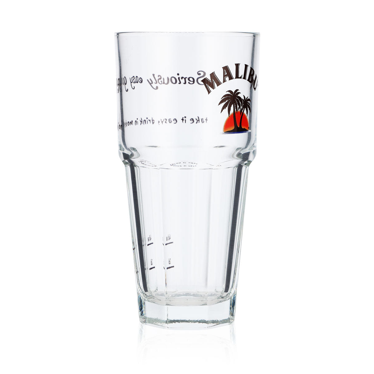 6 bicchieri da liquore Malibu da 0,35 l Bicchieri da cocktail Bicchieri da long drink Seriously easy going – Vista 3