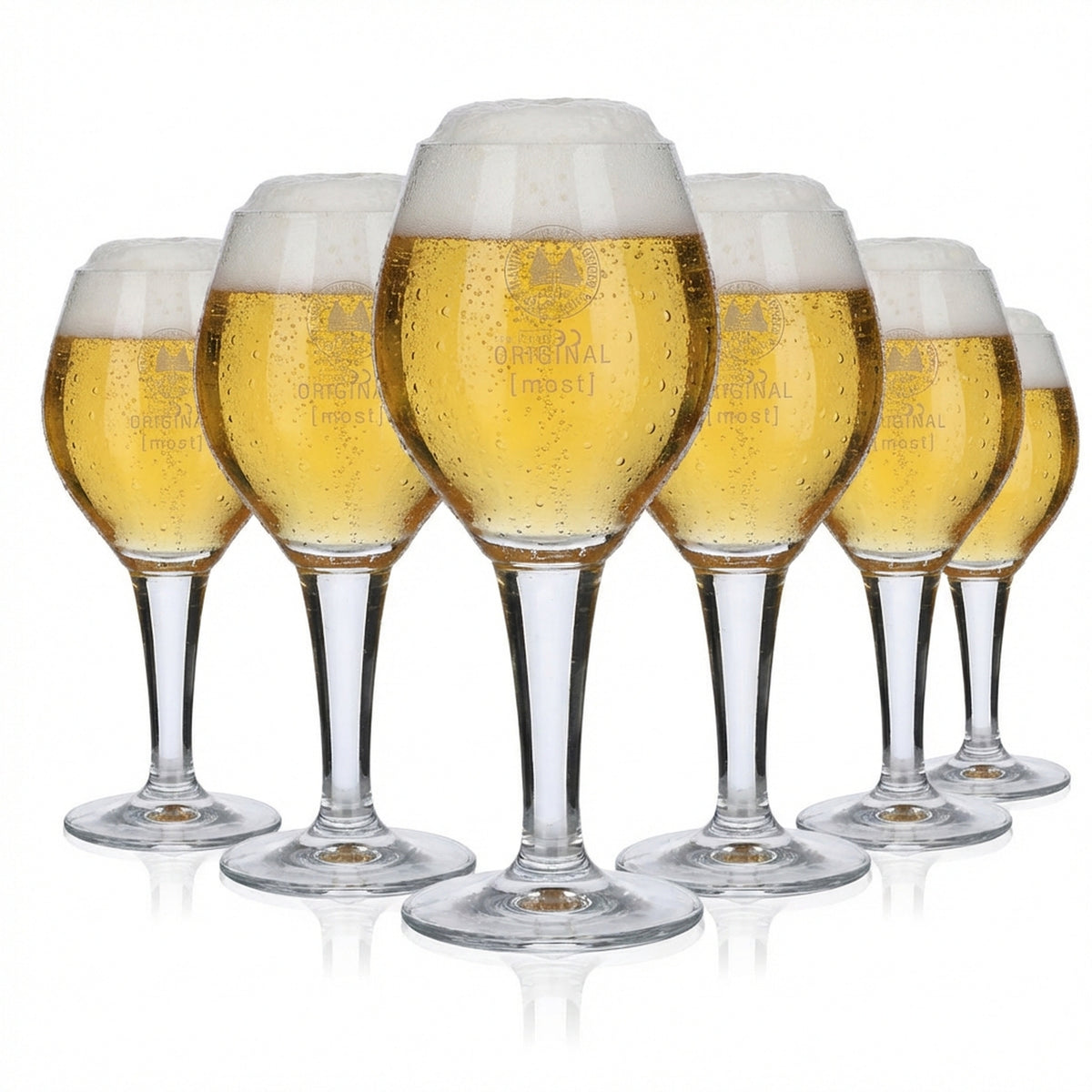 6x Set di bicchieri da 0,3 l in vetro Tulipano Jörg Geiger Original Most Gastro