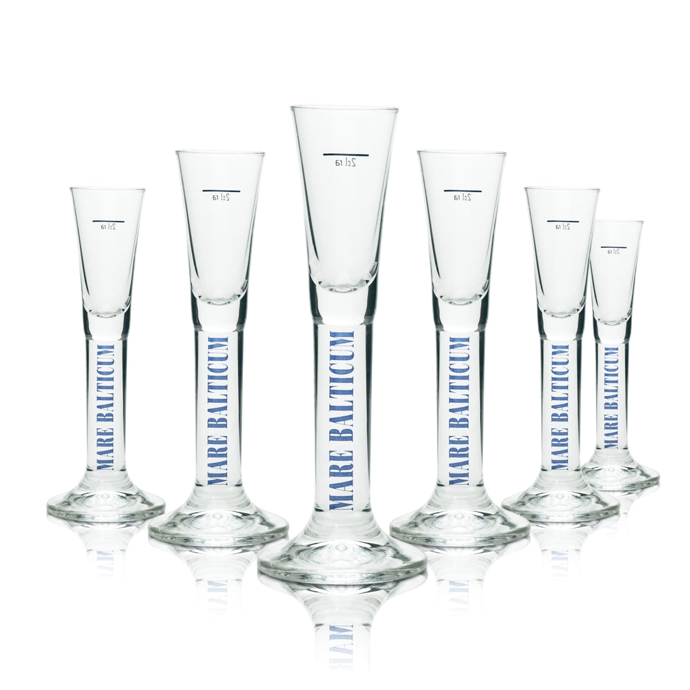 6 bicchieri da liquore Mare Balticum bicchieri da shot bicchieri corti con stelo Gastro