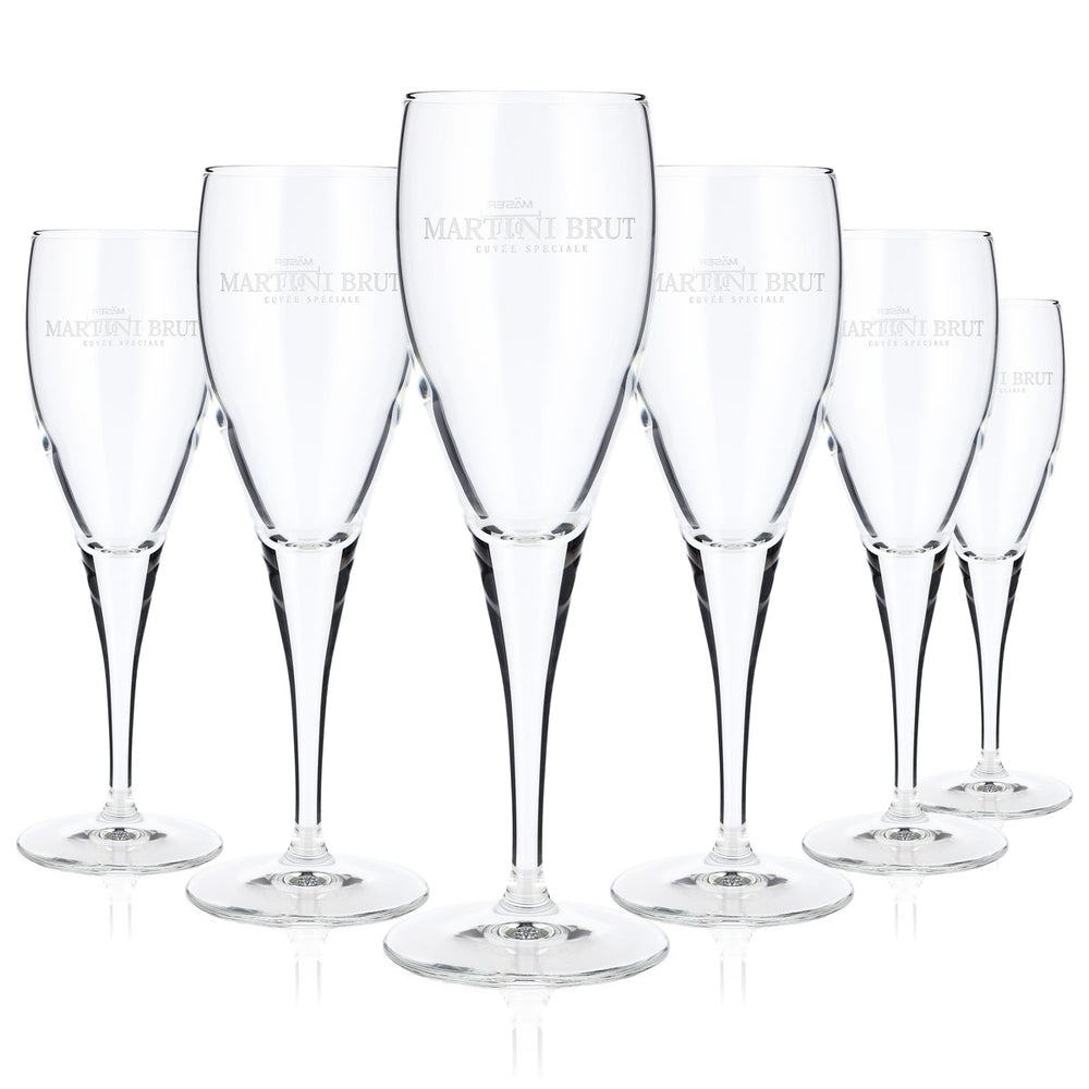 6 bicchieri da vermouth Martini Bicchieri da spumante 0,1 l Flûte "Martini Brut" Mäser