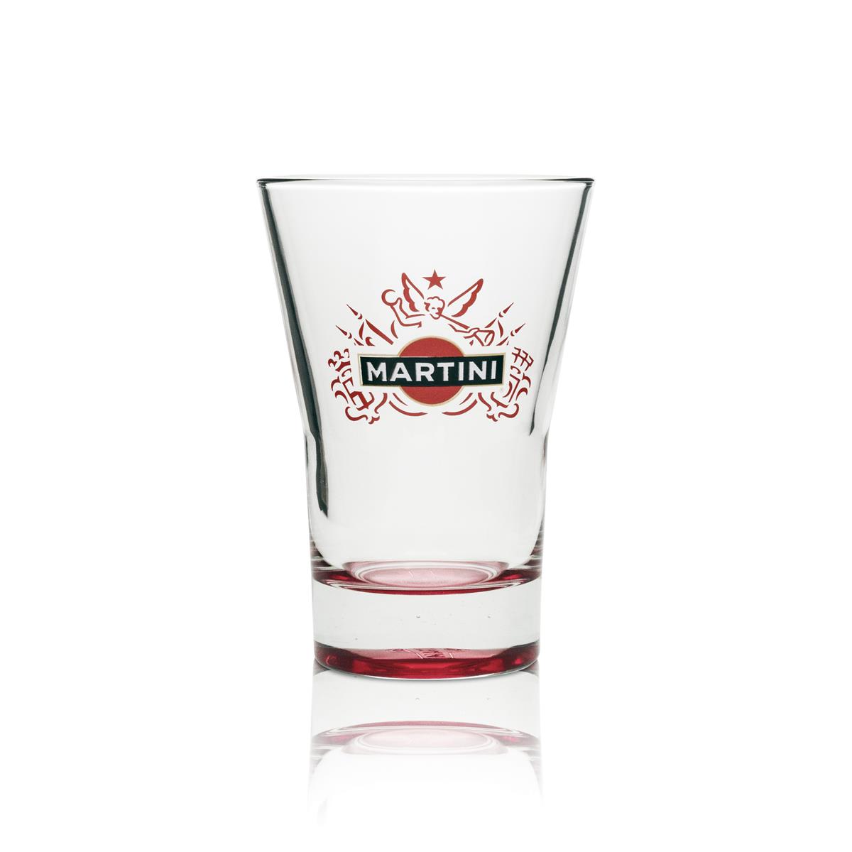 6 bicchieri tumbler Martini Wermut 31 cl con fondo rosso – Vista 2