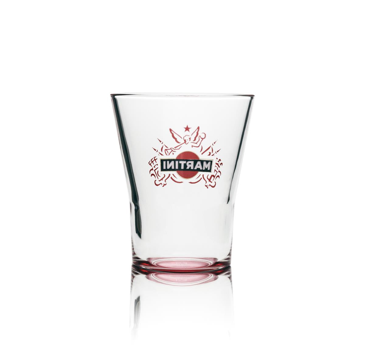6 bicchieri tumbler Martini Wermut 31 cl con fondo rosso – Vista 3